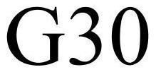 Trademark Logo G30