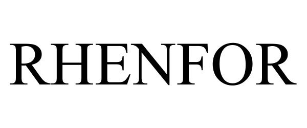 Trademark Logo RHENFOR
