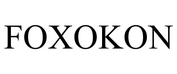 Trademark Logo FOXOKON