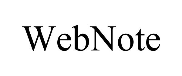 Trademark Logo WEBNOTE