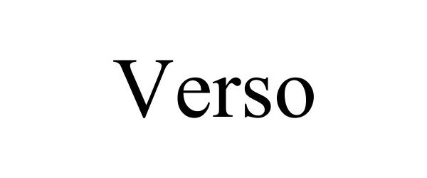 Trademark Logo VERSO