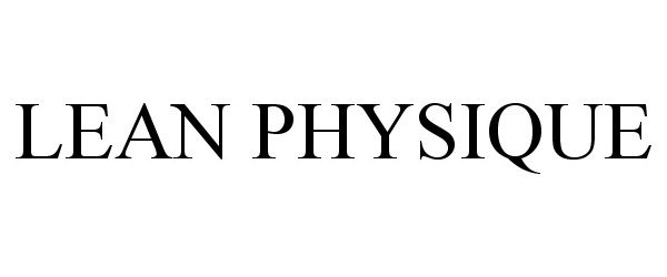 Trademark Logo LEAN PHYSIQUE