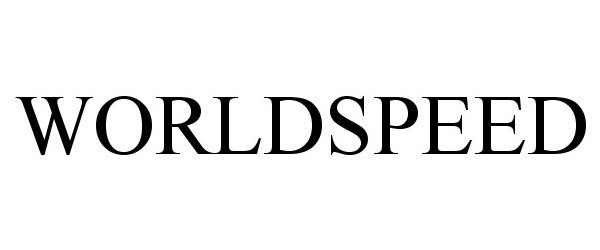 Trademark Logo WORLDSPEED