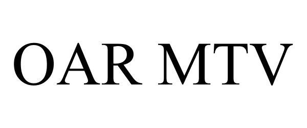 Trademark Logo OAR MTV