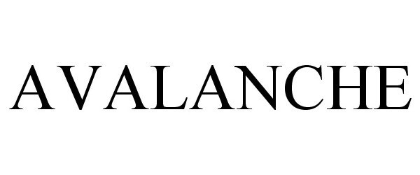 Trademark Logo AVALANCHE