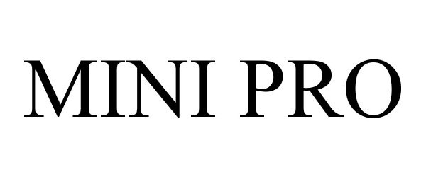 Trademark Logo MINI PRO