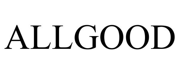 Trademark Logo ALLGOOD