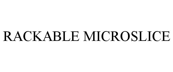  RACKABLE MICROSLICE