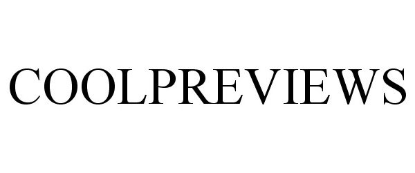 Trademark Logo COOLPREVIEWS