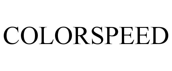 Trademark Logo COLORSPEED