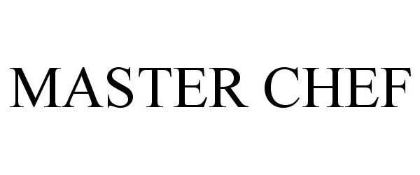 Trademark Logo MASTER CHEF
