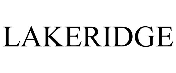Trademark Logo LAKERIDGE