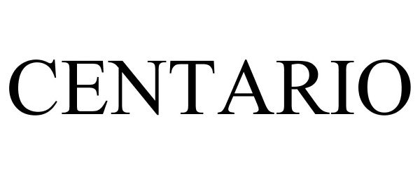 Trademark Logo CENTARIO