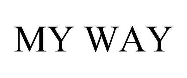 Trademark Logo MY WAY