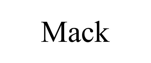 Trademark Logo MACK