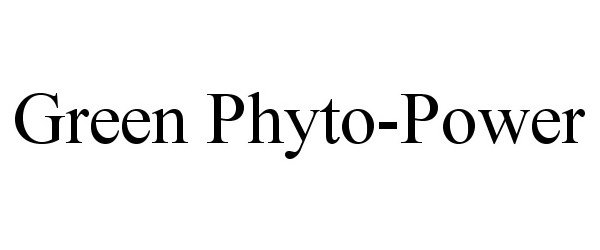 Trademark Logo GREEN PHYTO-POWER