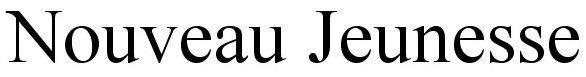 Trademark Logo NOUVEAU JEUNESSE