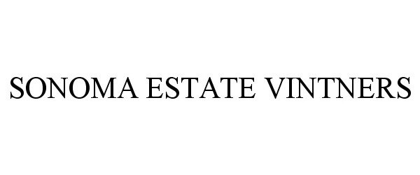 Trademark Logo SONOMA ESTATE VINTNERS