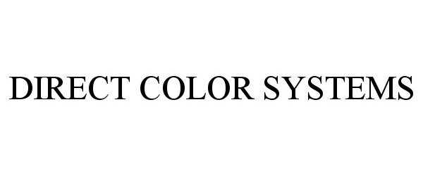 DIRECT COLOR SYSTEMS