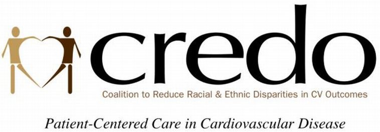 Trademark Logo CREDO COALITION TO REDUCE RACIAL &amp; ETHNIC DISPARITIES IN CV OUTCOMES PATIENT-CENTERED CARE IN CARDIOVASCULAR DISEASE