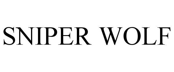 Trademark Logo SNIPER WOLF