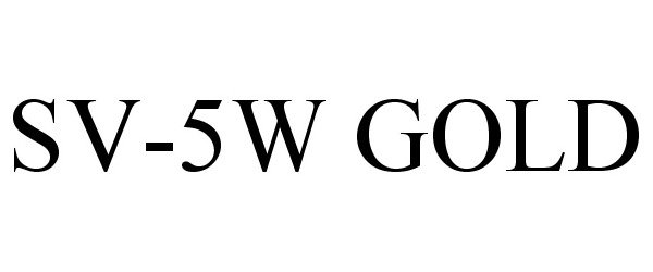 Trademark Logo SV-5W GOLD