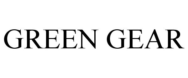 Trademark Logo GREEN GEAR