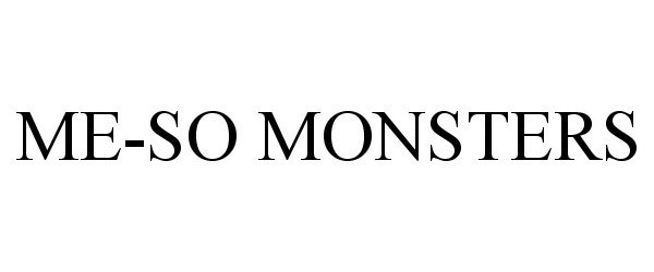 Trademark Logo ME-SO MONSTERS