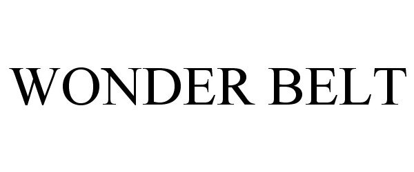 Trademark Logo WONDER BELT