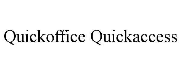  QUICKOFFICE QUICKACCESS