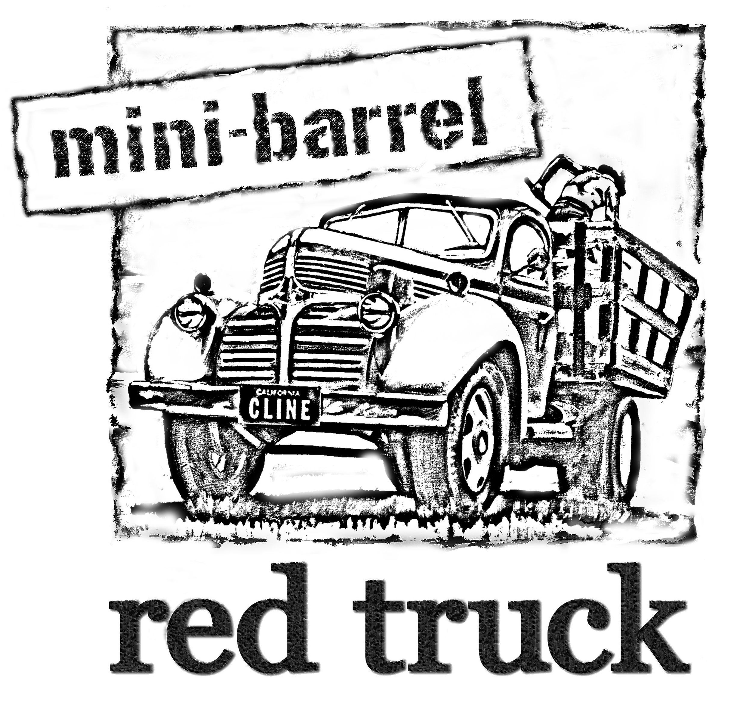  MINI-BARREL CALIFORNIA CLINE RED TRUCK