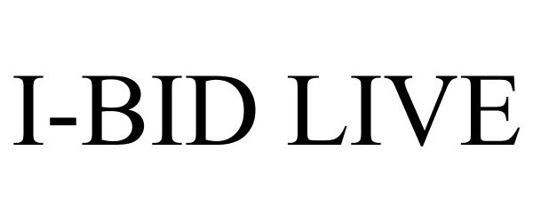 Trademark Logo I-BID LIVE