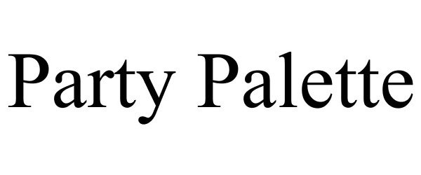 Trademark Logo PARTY PALETTE