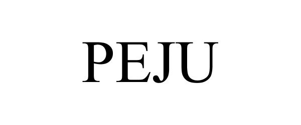Trademark Logo PEJU