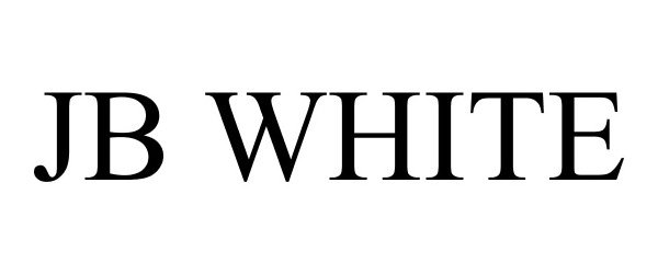 Trademark Logo JB WHITE