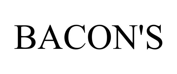 Trademark Logo BACON'S