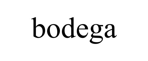 Trademark Logo BODEGA