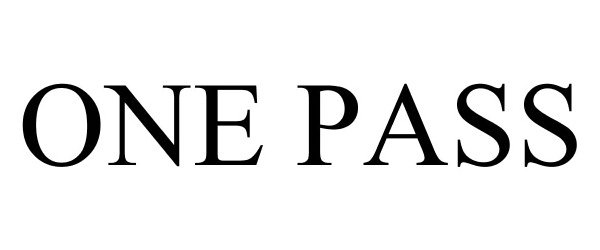 Trademark Logo ONE PASS