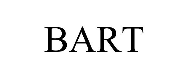Trademark Logo BART