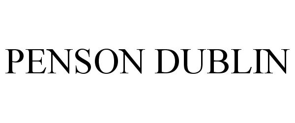 Trademark Logo PENSON DUBLIN