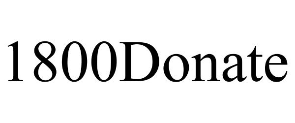 Trademark Logo 1800DONATE