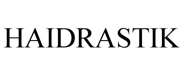 Trademark Logo HAIDRASTIK