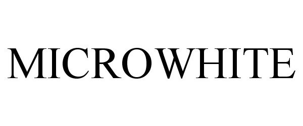 Trademark Logo MICROWHITE