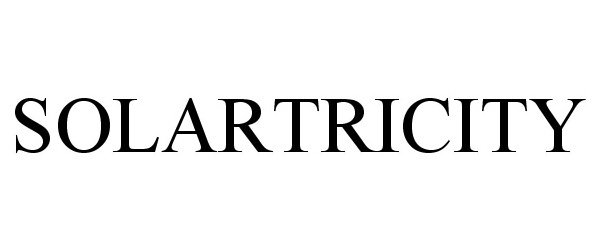 Trademark Logo SOLARTRICITY