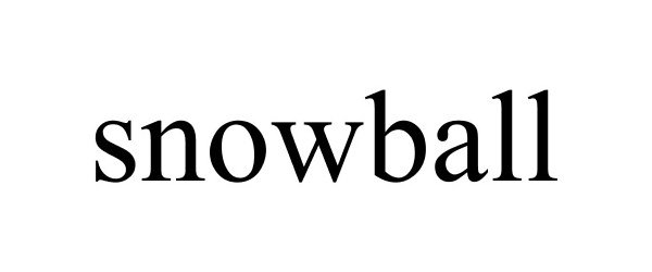 Trademark Logo SNOWBALL