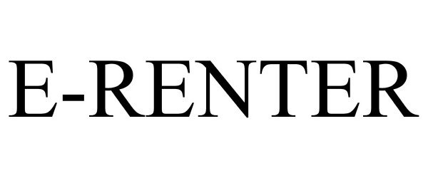 Trademark Logo E-RENTER