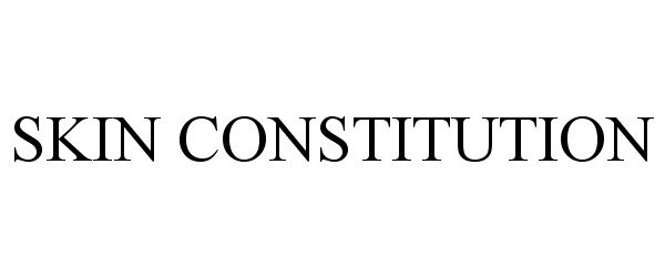  SKIN CONSTITUTION