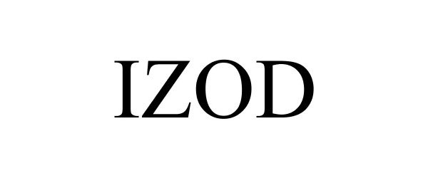 Trademark Logo IZOD