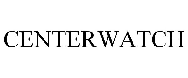 Trademark Logo CENTERWATCH