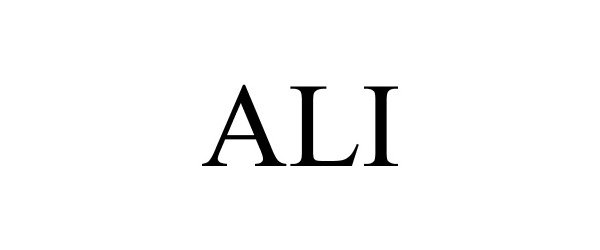 Trademark Logo ALI